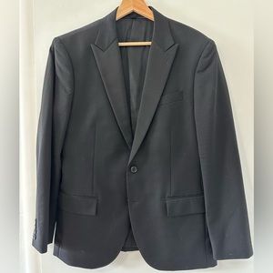 J. Crew Ludlow Black tuxedo jacket in wool 40S